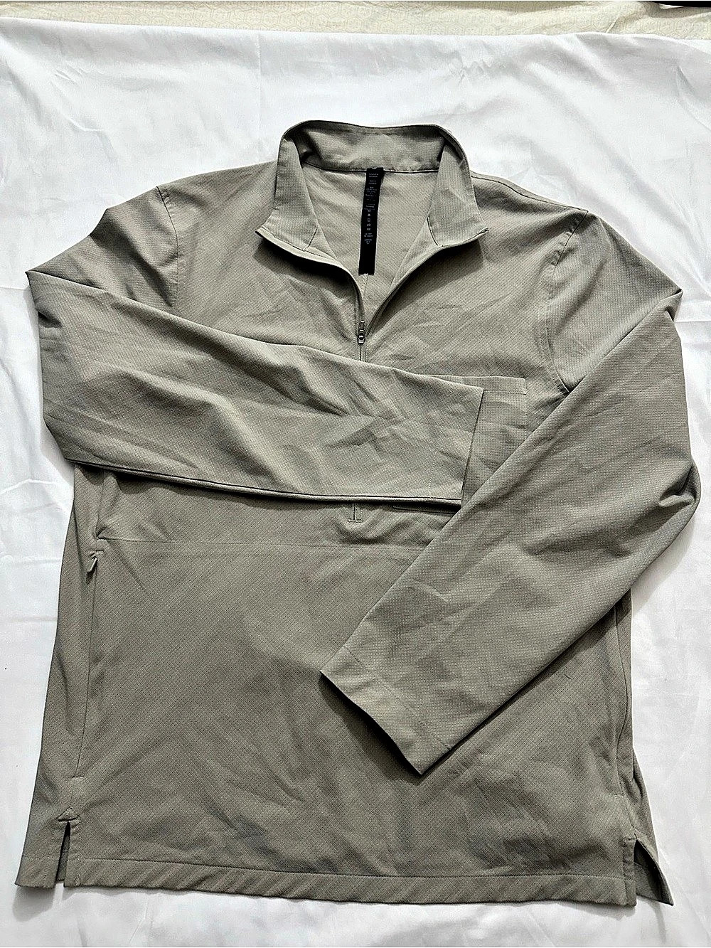 lululemon WovenAir Half-Zip Pullover Gray Size Medium